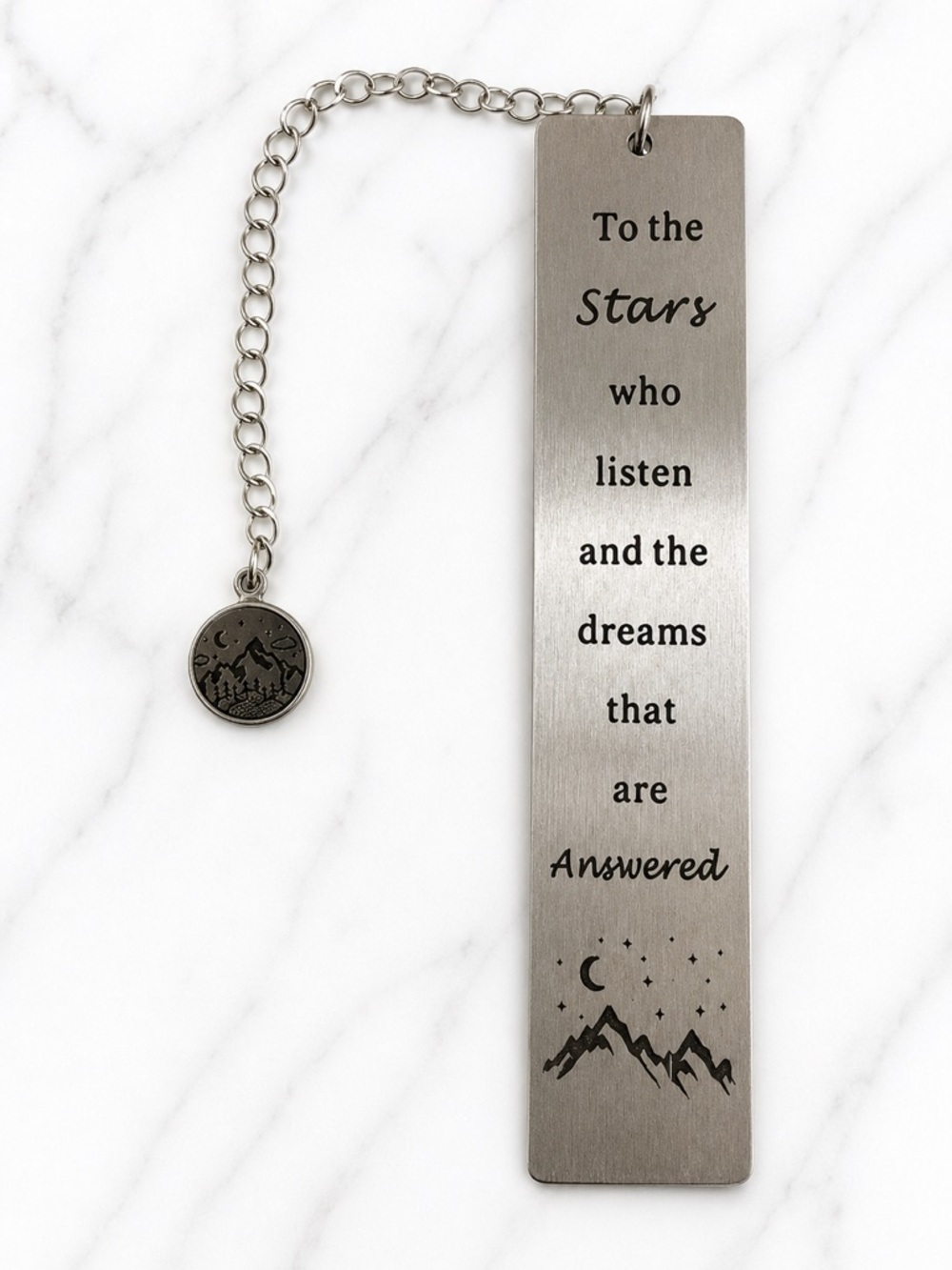 To the Stars Who Listen ✨ ACOTAR Inspired Metal Bookmark Reader Gift Romantasy